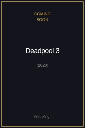 Deadpool 3 poster