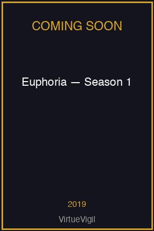 Euphoria — Season 1 poster